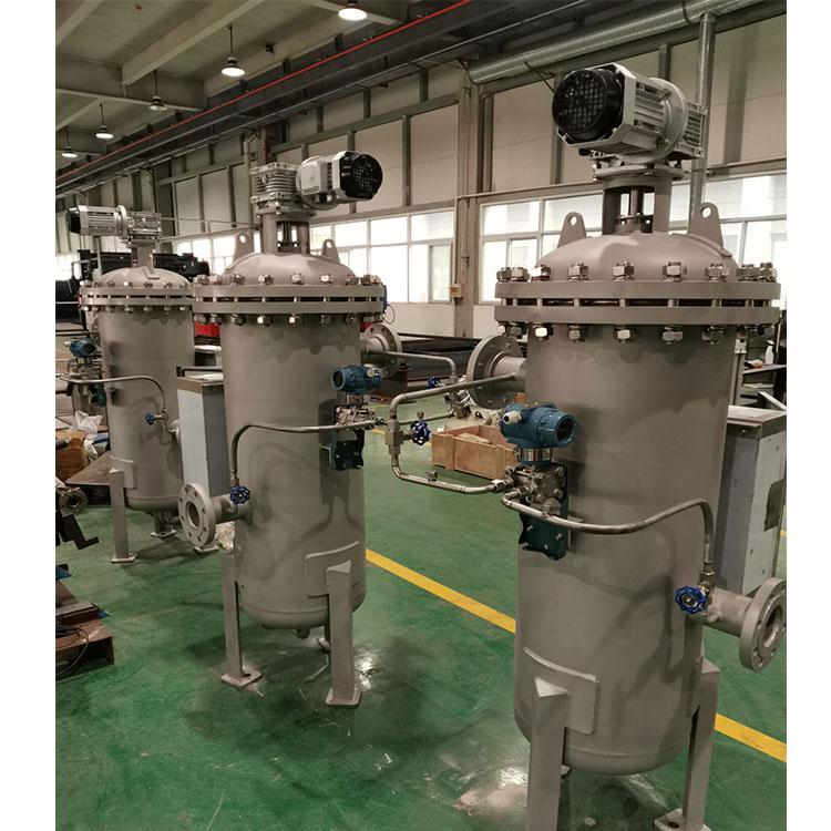 立式電動(dòng)壓差全自動(dòng)過濾器 工業(yè)污水直通式處理 PLC觸摸控制屏